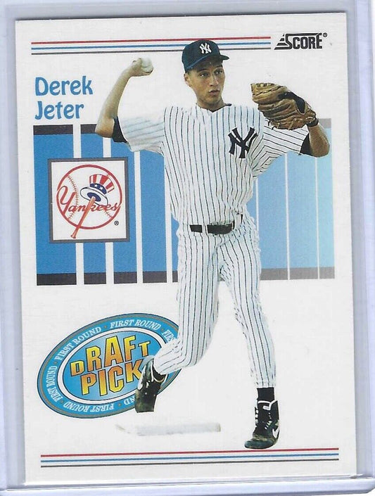 DEREK JETER 1993 SCORE FIRST ROUND DRAFT PICK ROOKIE RC #489