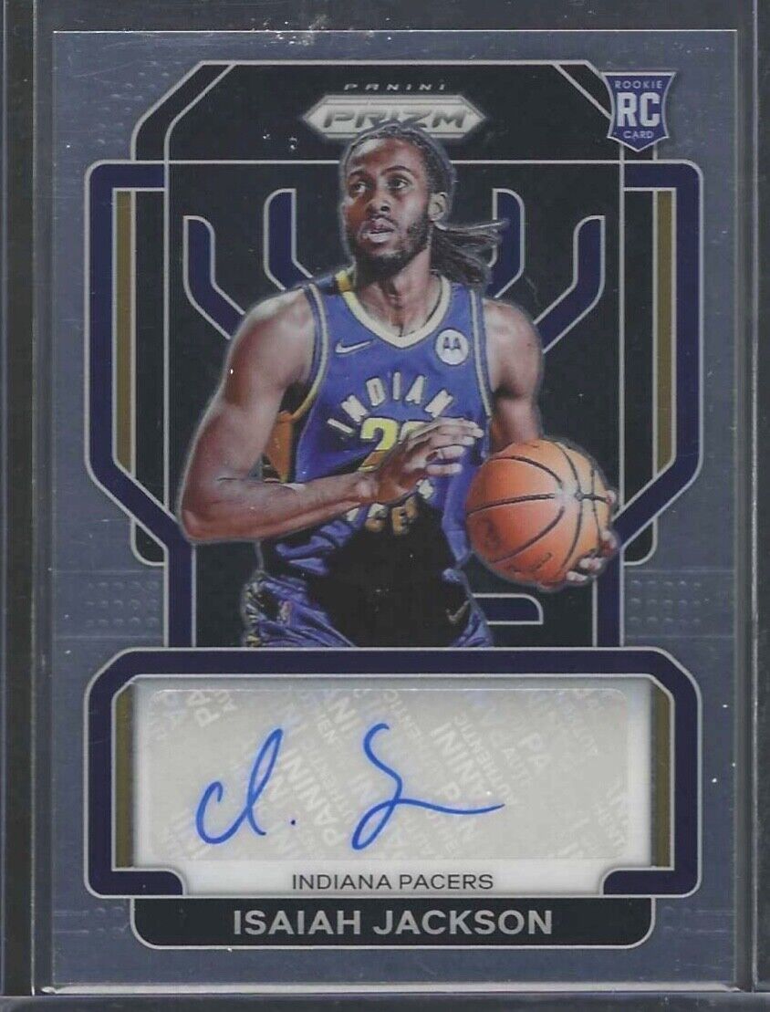 ISAIAH JACKSON 2021-22 PANINI PRIZM ROOKIE AUTO RC #RS-IJA