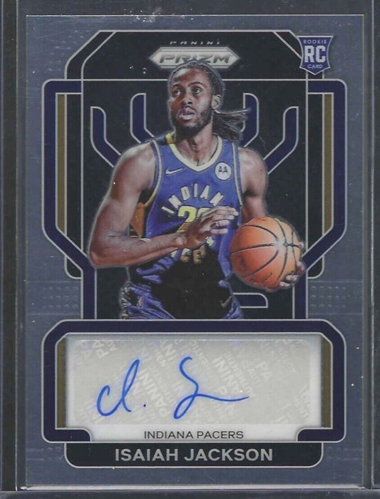ISAIAH JACKSON 2021-22 PANINI PRIZM ROOKIE AUTO RC #RS-IJA
