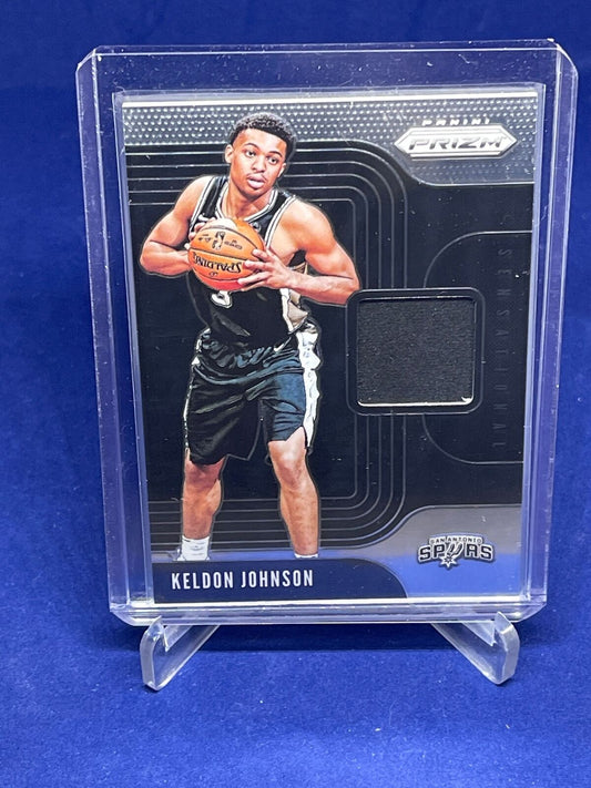 KELDON JOHNSON 2020-21 PANINI PRIZM SENSATIONAL SWATCHES JERSEY ROOKIE RC