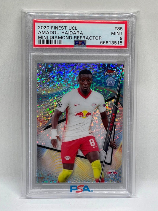 AMADOU HAIDARA 2020-21 TOPPS FINEST MINI DIAMOND REFRACTOR RC /125 PSA 9 POP 1/1