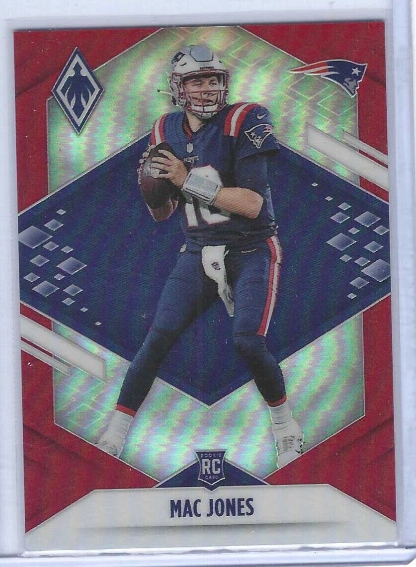 MAC JONES 2021 PANINI PHOENIX RED PRIZM ROOKIE RC #D 127/250