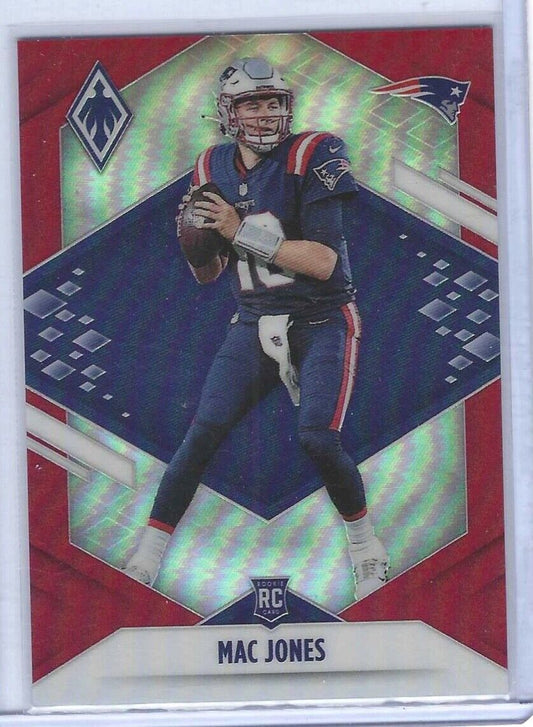 MAC JONES 2021 PANINI PHOENIX RED PRIZM ROOKIE RC #D 127/250