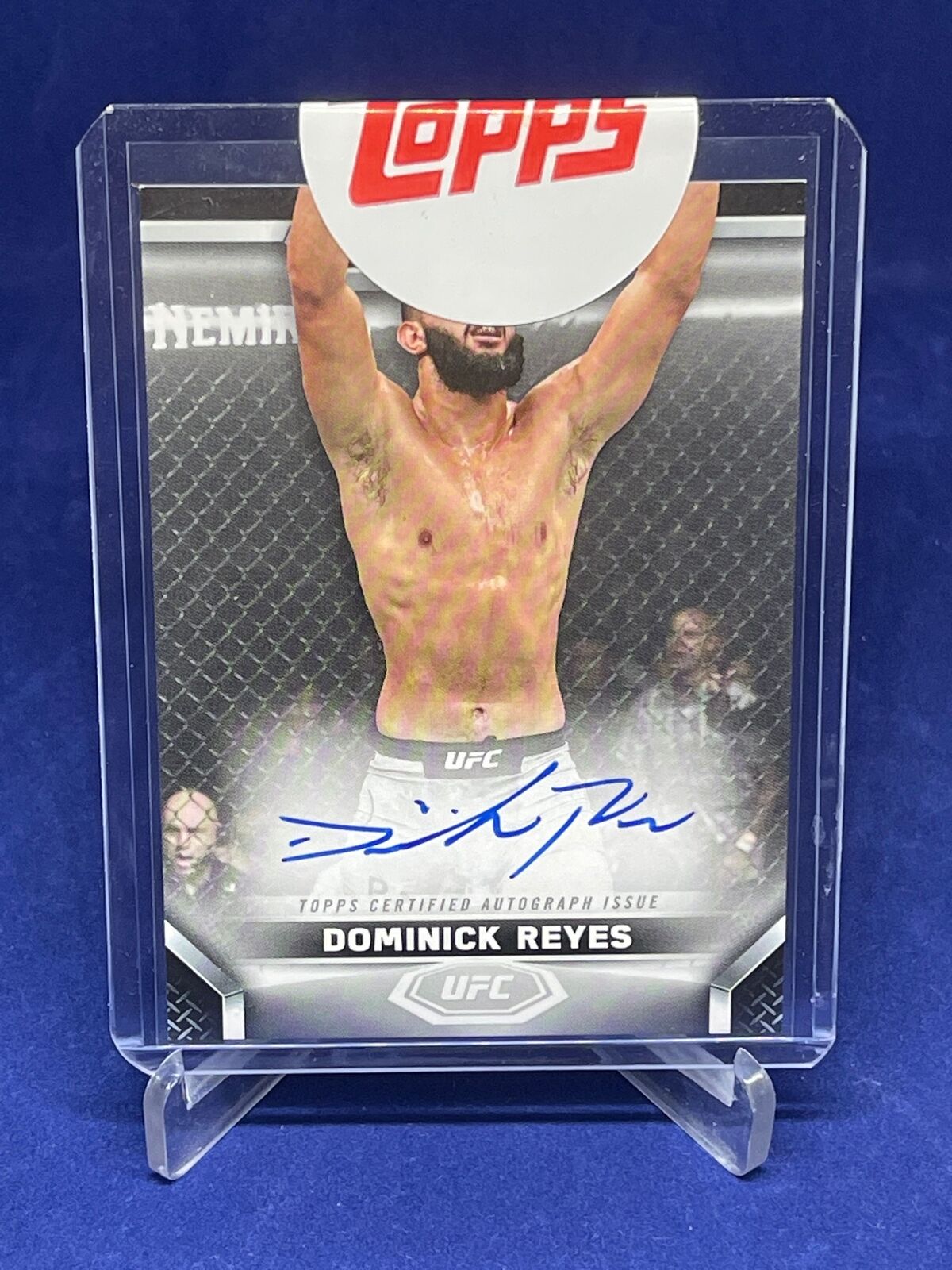 DOMINICK REYES 2020 TOPPS UFC KNOCKOUT ON CARD AUTO #D 49/99