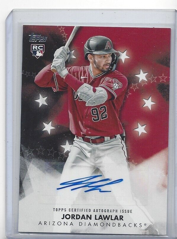 JORDAN LAWLAR 2024 TOPPS BASEBALL STARS ROOKIE AUTO RC