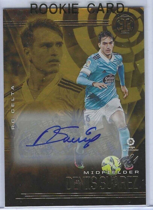 DENIS SUAREZ 2020-21 PANINI CHRONICLES ILLUSIONS GOLD FOIL AUTO #D 1/1