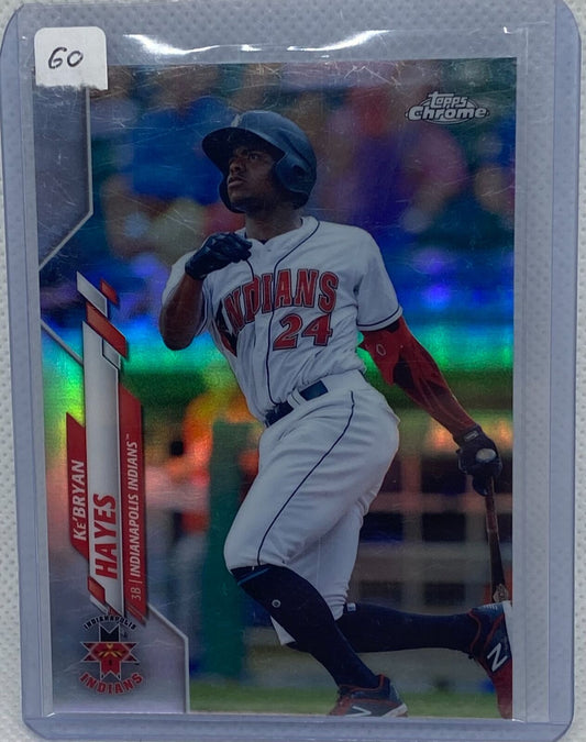 KE'BRYAN HAYES 2020 TOPPS CHROME PRO DEBUT REFRACTOR #D 38/99