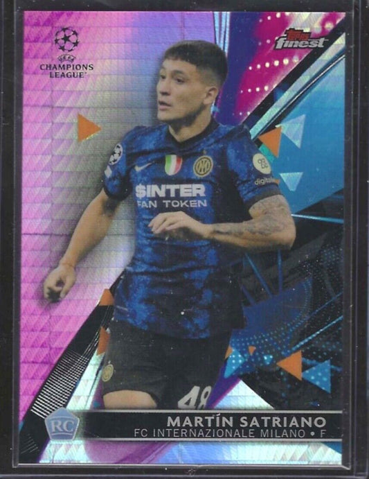 MARTIN SATRIANO 2021-22 TOPPS FINEST PINK HYPER REFRACTOR ROOKIE RC #D 060/125