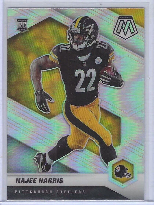 NAJEE HARRIS 2021 PANINI MOSAIC SILVER VARIATION PRIZM ROOKIE RC #313-V