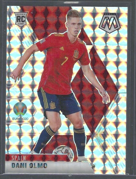 DANI OLMO 2020-21 PANINI MOSAIC UEFA SILVER MOSAIC PRIZM ROOKIE RC #164