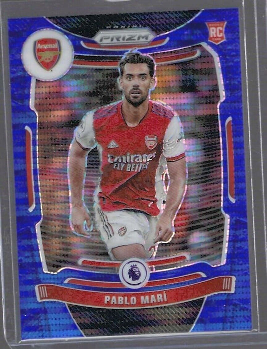 PABLO MARI 2021-22 PANINI PRIZM EPL BLUE PULSAR BREAKAWAY ROOKIE RC #D 090/199
