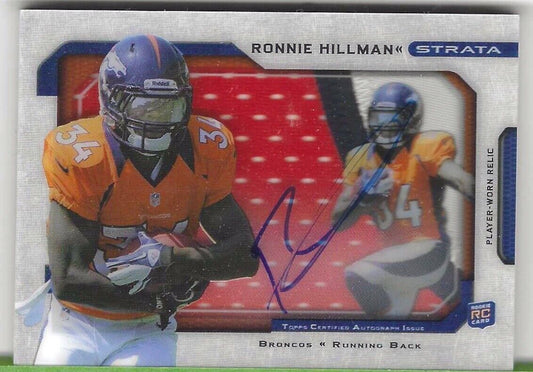 RONNIE HILLMAN 2012 TOPPS STRATA JUMBO PATCH AUTO RC #D 11/15
