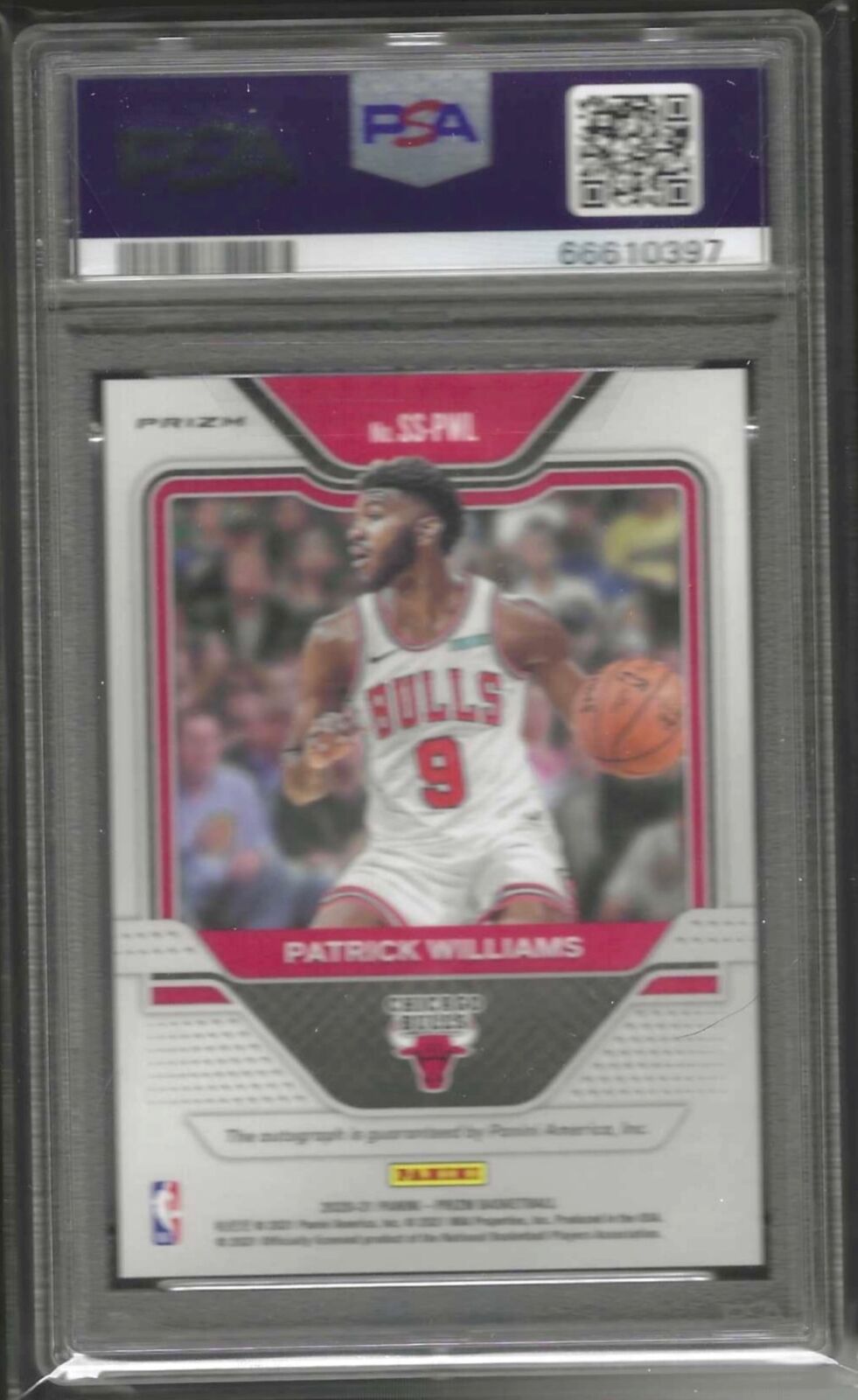 PATRICK WILLIAMS 2020-21 PANINI PRIZM SILVER PRIZM AUTO RC PSA 10 GEM MINT POP 6