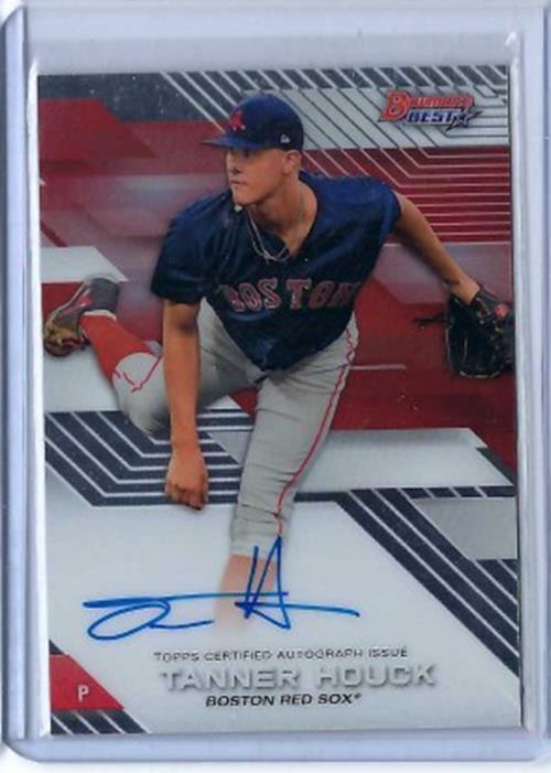 TANNER HOUCK 2017 TOPPS BOWMAN'S BEST ON CARD AUTO PROSPECT #B17-TH