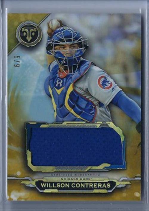 WILLSON CONTRERAS 2019 TOPPS TRIPLE THREADS GOLD JERSEY #D 5/9