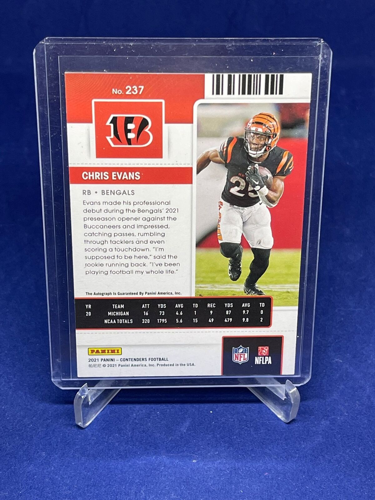 CHRIS EVANS 2021 PANINI CONTENDERS ROOKIE TICKET AUTO RC #237