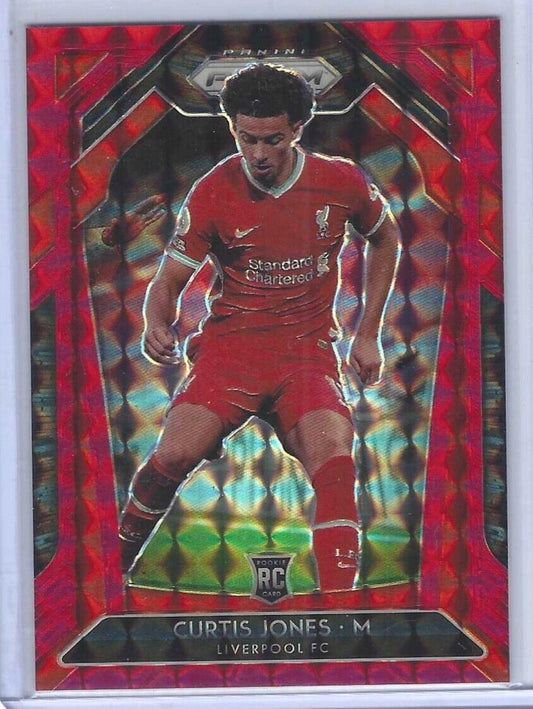 CURTIS JONES 2020-21 PANINI PRIZM EPL RED MOSAIC PRIZM ROOKIE RC #D 113/159