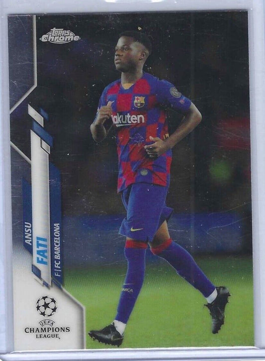 ANSU FATI 2019-20 TOPPS CHROME UEFA CHAMPIONS LEAGUE TRUE ROOKIE RC #45