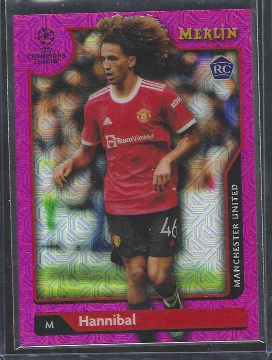 HANNIBAL 2021-22 TOPPS MERLIN PINK MOJO REFRACTOR ROOKIE RC #D 169/275