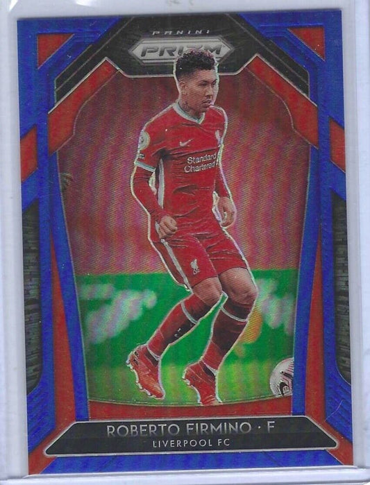 ROBERTO FIRMINO 2020-21 PANINI PRIZM EPL BLUE PRIZM #D 066/199
