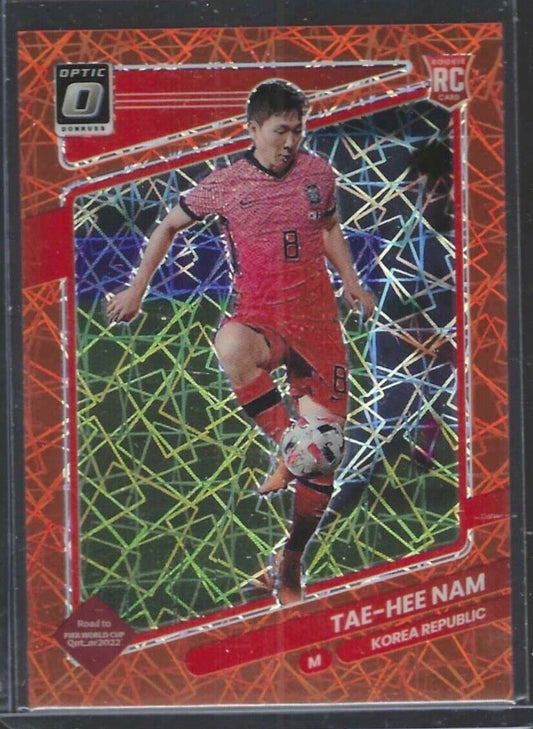 TAE-HEE NAM 2021-22 PANINI DONRUSS OPTIC ORANGE VELOCITY HOLO ROOKIE RC #D 41/49