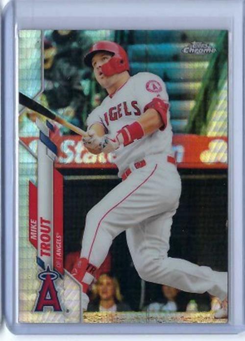 MIKE TROUT 2020 TOPPS CHROME REFRACTOR #1