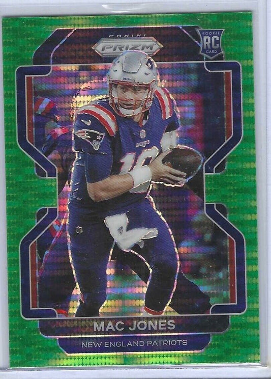 MAC JONES 2021 PANINI PRIZM GREEN PULSAR PRIZM ROOKIE RC #336