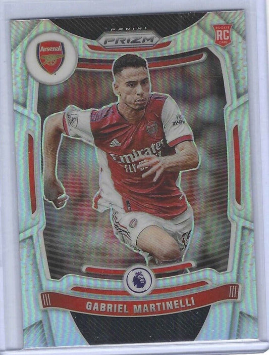 GABRIEL MARTINELLI 2021-22 PANINI PRIZM EPL SILVER PRIZM ROOKIE RC #203