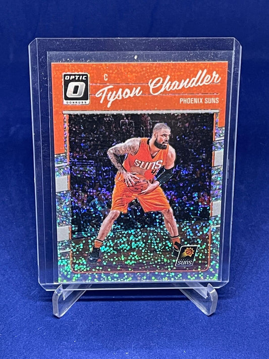 TYSON CHANDLER 2016-17 PANINI DONRUSS OPTIC WHITE SPARKLE PRIZM /20 SP #124