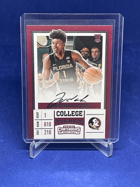 JONATHAN ISAAC 2017 PANINI CONTENDERS DRAFT PICKS TICKET AUTO ROOKIE RC #59