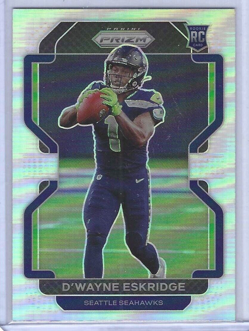 D'WAYNE ESKRIDGE 2021 PANINI PRIZM VARIATION SILVER PRIZM ROOKIE RC #V-349