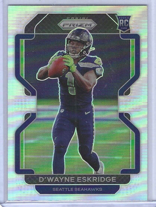 D'WAYNE ESKRIDGE 2021 PANINI PRIZM VARIATION SILVER PRIZM ROOKIE RC #V-349