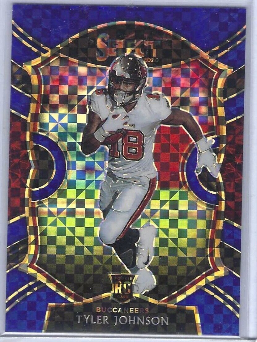 TYLER JOHNSON 2020 SELECT CONCOURSE LEVEL BLUE CHECKERBOARD PRIZM RC #D 97/175