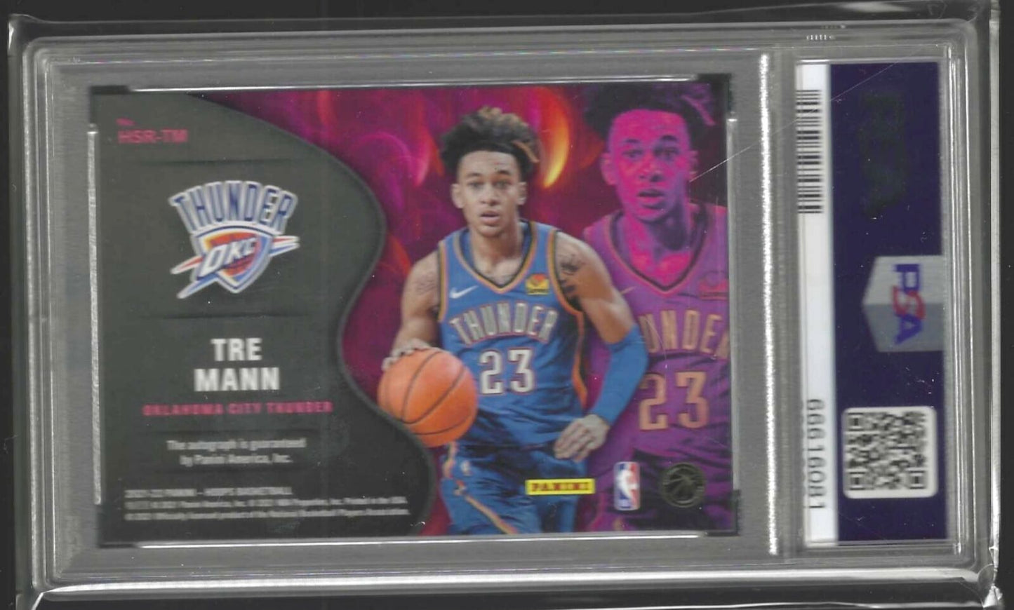 TRE MANN 2021-22 PANINI NBA HOOPS HOT SIGNATURES AUTO RC PSA 9 MINT POP 1/1