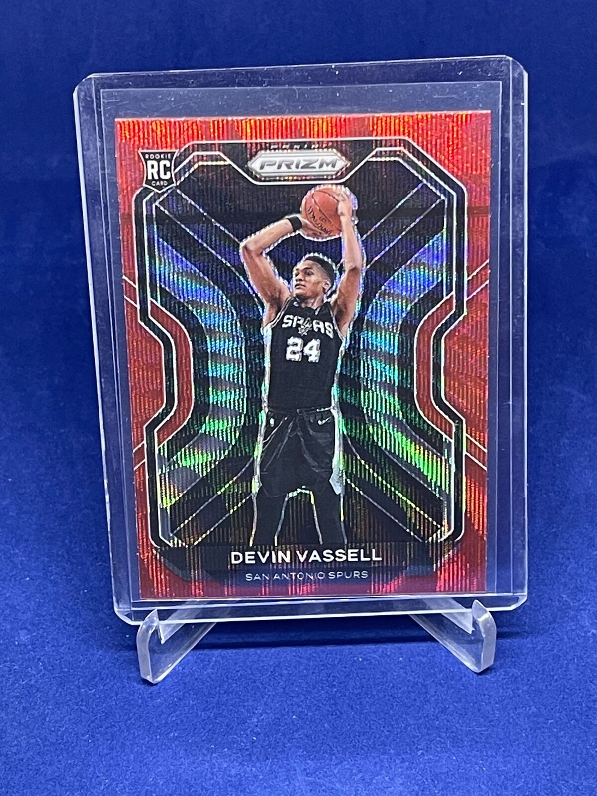 DEVIN VASSELL 2020-21 PANINI PRIZM RUBY WAVE PRIZM ROOKIE RC #252