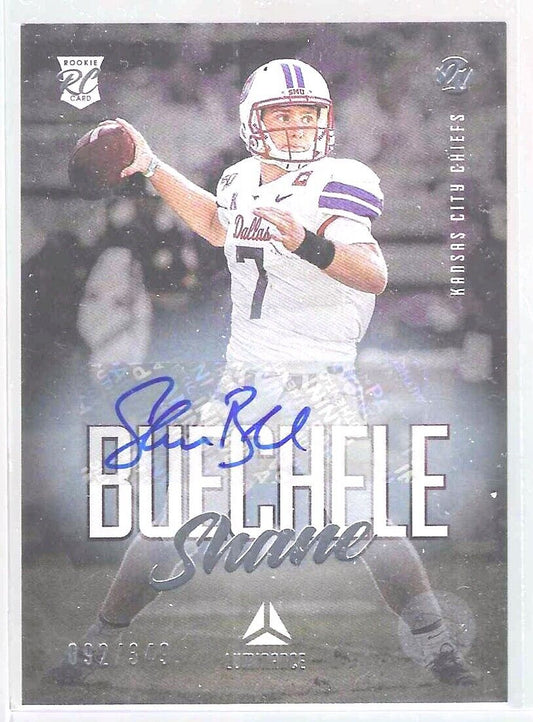 SHANE BUECHELE 2021 PANINI LUMINANCE ROOKIE AUTO RC #D 092/349