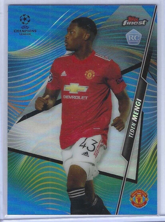 TEDEN MENGI 2020-21 TOPPS FINEST BLUE REFRACTOR ROOKIE RC #D 011/150