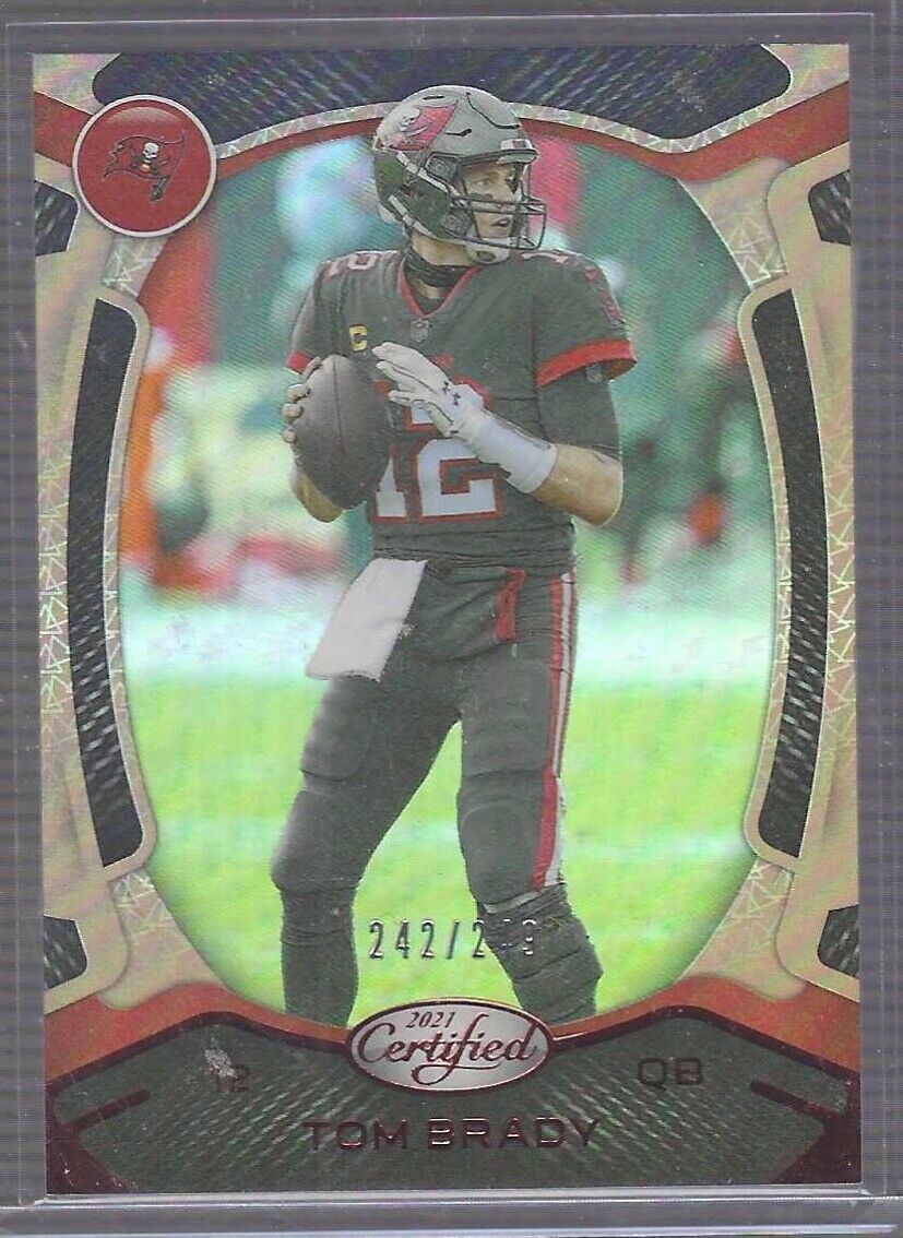 TOM BRADY 2021 PANINI CERTIFIED BRONZE FOIL #D 242/249