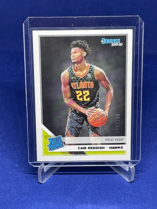 CAM REDDISH 2019-20 PANINI DONRUSS RATED ROOKIE PRESS PROOF RC #D 156/199
