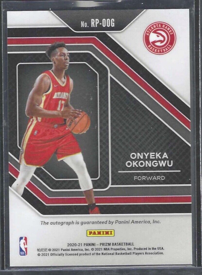ONYEKA OKONGWU 2020-21 PANINI PRIZM ROOKIE PENMANSHIP AUTO RC #RP-OOG