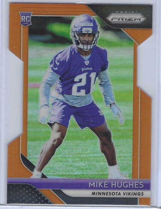 MIKE HUGHES 2018 PANINI PRIZM ORANGE PRIZM DIE CUT RC #D /249