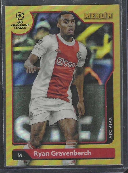 RYAN GRAVENBERCH 2021-22 TOPPS MERLIN GOLD REFRACTOR #D 20/50