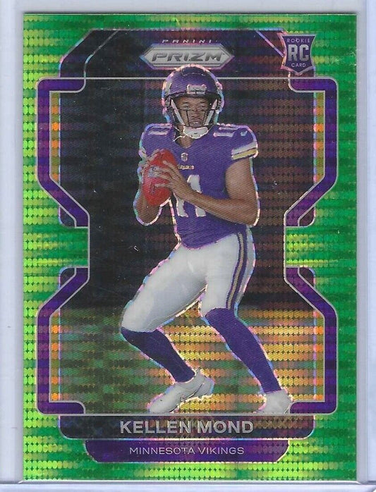 KELLEN MOND 2021 PANINI PRIZM GREEN PULSAR PRIZM ROOKIE RC #351