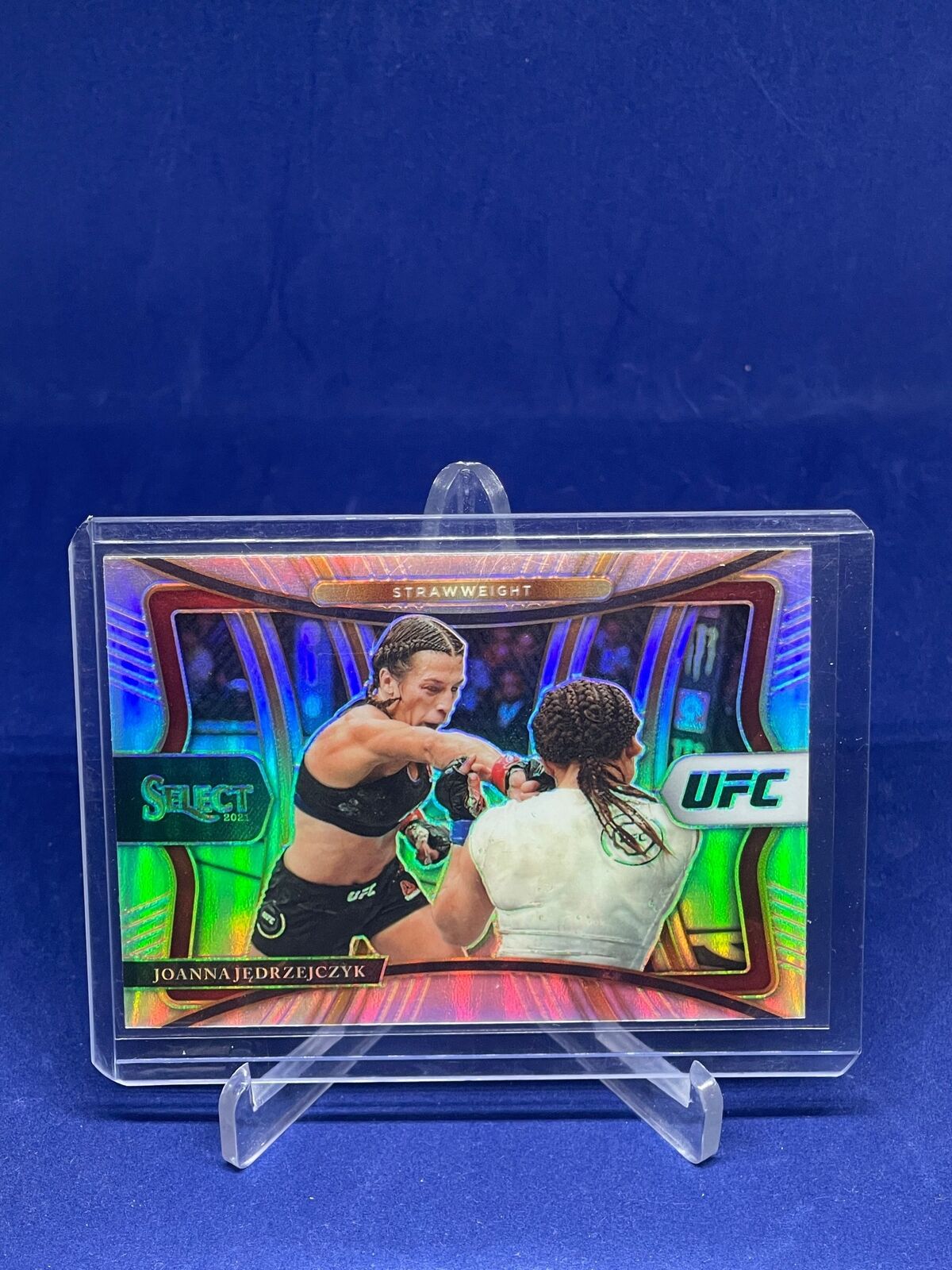 JOANNA JEDRZEJCZYK 2021 PANINI SELECT UFC PREMIER LEVEL SILVER PRIZM #141