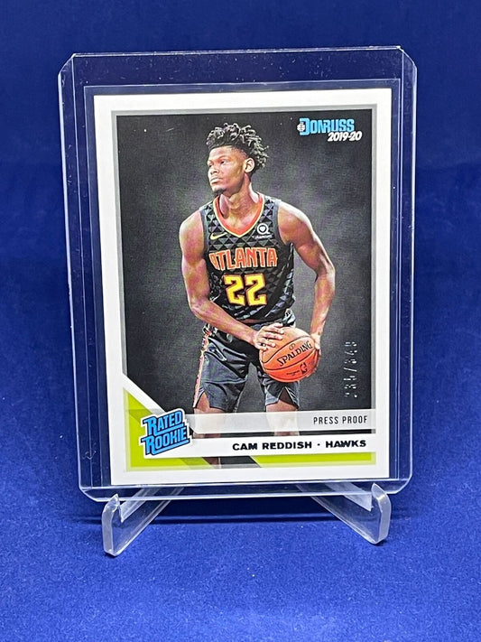 CAM REDDISH 2019-20 PANINI DONRUSS RATED ROOKIE PRESS PROOF RC #D 235/349