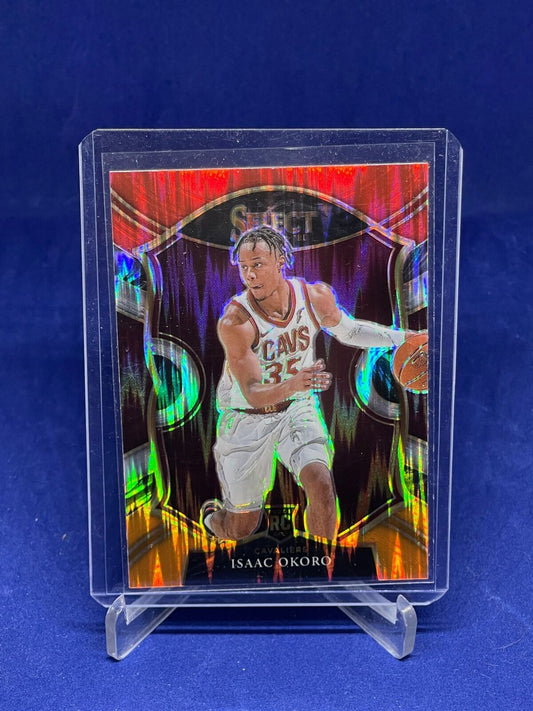 ISAAC OKORO 2020-21 PANINI SELECT CONCOURSE TRI COLOR SHOCK PRIZM ROOKIE RC #65