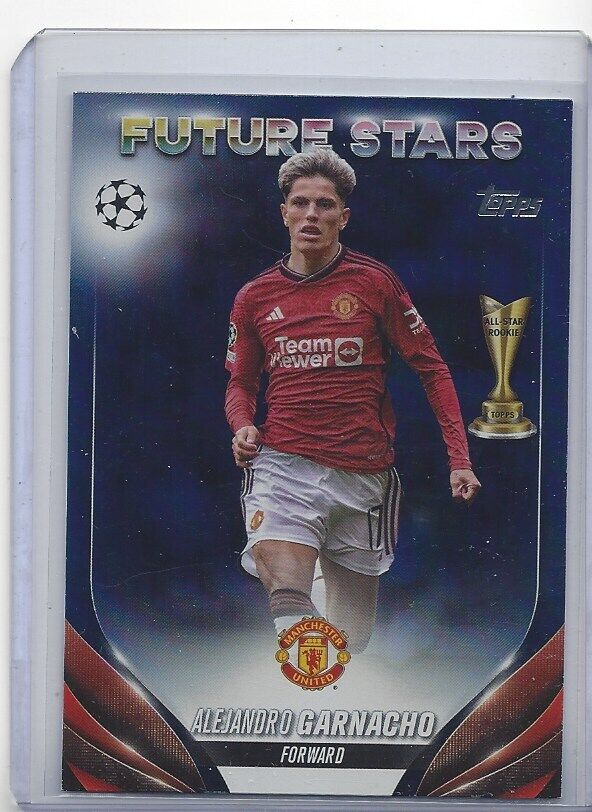 ALEJANDRO GARNACHO 2023-24 TOPPS CLUB COMPETITIONS FUTURE STARS BLUE #D 129/250