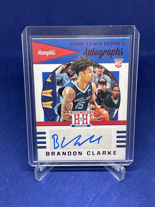 BRANDON CLARKE 2019-20 PANINI CHRONICLES HOMETOWN HEROES AUTO ROOKIE RC