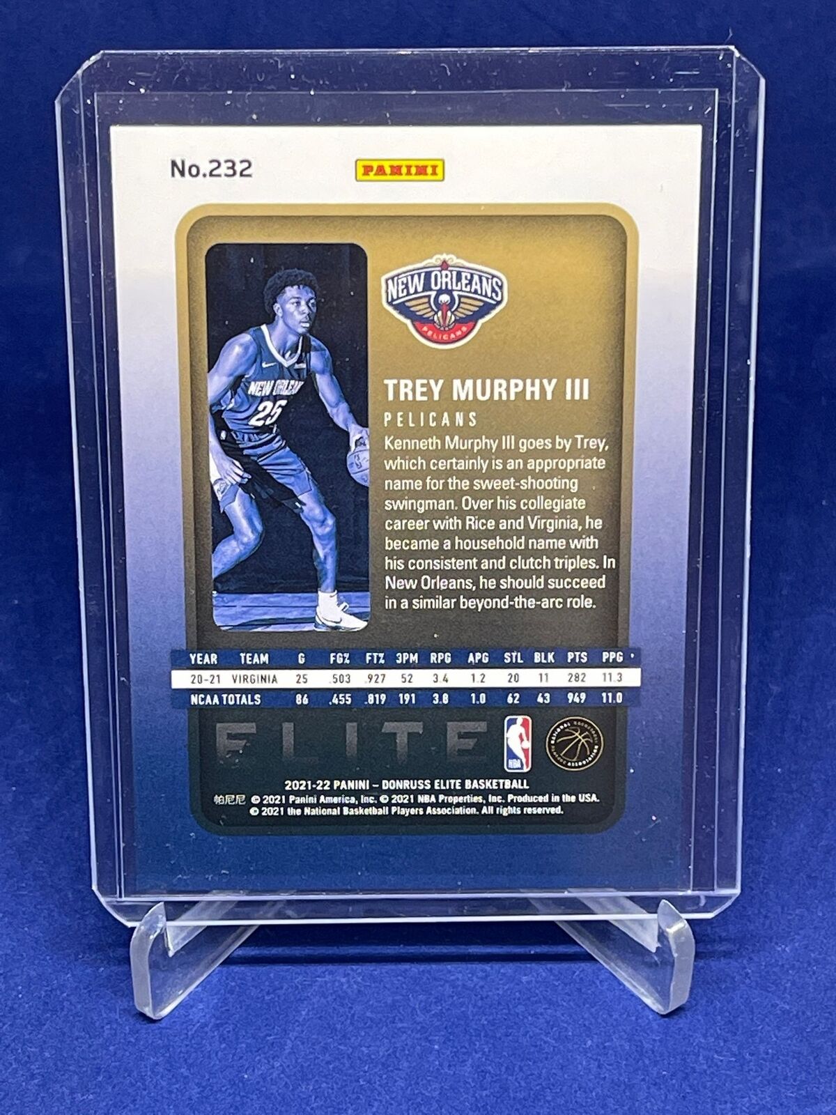 TREY MURPHY 2021-22 PANINI DONRUSS ELITE ROOKIE RC #D 524/999