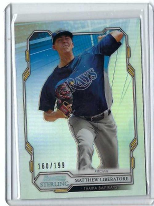 MATTHEW LIBERATORE 2019 TOPPS BOWMAN STERLING REFRACTOR PROSPECT #D 160/199